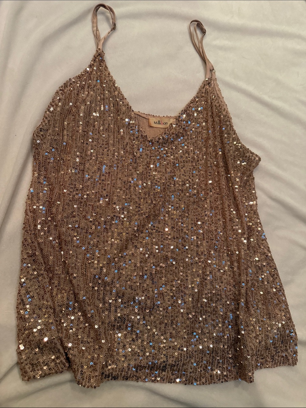 Millibon Rose Gold Sequin Camisole